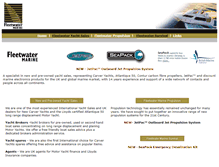 Tablet Screenshot of fleetwatermarine.com